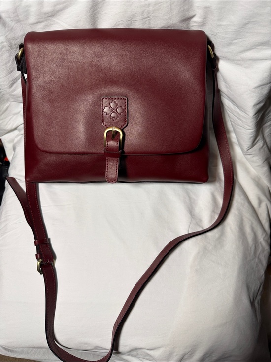Patricia Nash Handbags - Patricia Nash Burgundy Leather Crossbody Bag